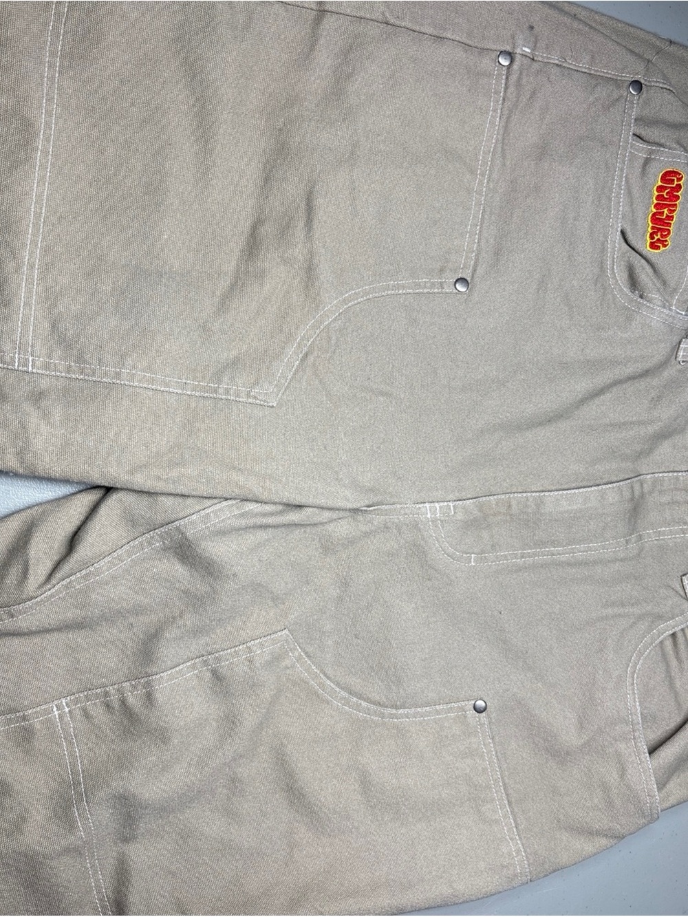 Empyre Men's 36 Tan Carpenter Pants Skate Workwear Utility Baggy Jeans
